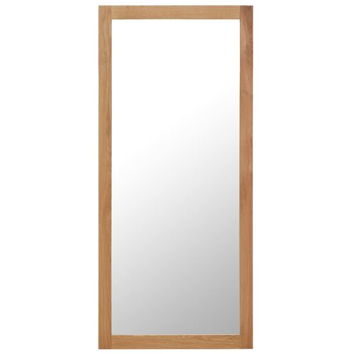 VidaXL Ogledalo 50x140 cm trdna hrastovina Slike