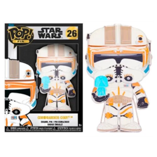 Funko Loungefly pop! Velika sklenina Pin Star Wars: poveljnik Clone Cody Cody - Star Wars Emajl zatiči - lu&amp;scaron;tna zbirateljska bro&amp;scaron;ka - za nahrbtnike in torbe - ideja za darilo - uradno blago, (21241453) Slike