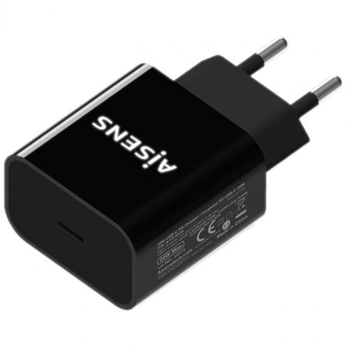 AISENS Cargador USB-C PD3.0 1 Puerto 1XUSB-C 20W Negro, (21407012) Cene