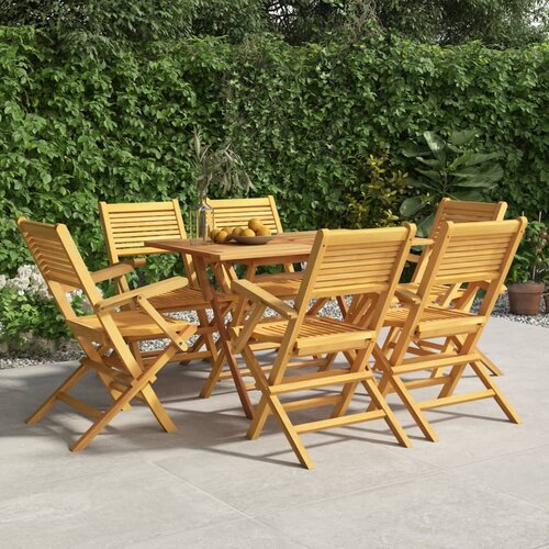 vidaXL Zložljivi vrtni stoli 6 kosi 55x62x90 cm trdna tikovina Cene