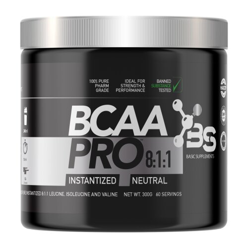 Basic Supplements bcaa pro 8:1:1, neutral 300g Slike
