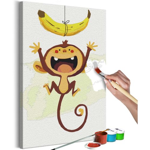  Slika za samostalno slikanje - Hungry Monkey 40x60 Slike