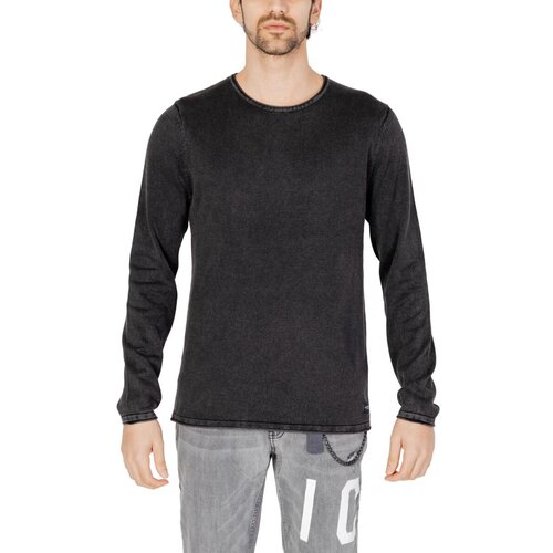Jack & Jones Puloverji Jjeleo Knit Crew Neck Noos 12174001 Črna Cene