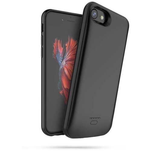Onasi silikonski ovitek tech power za iphone 6 / 6s / 7 / 8 / se 2020 z baterijo 3200 mah - črn Cene