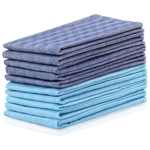DecoKing set od 10 plavo-tirkiznih pamučnih ručnika Louie, 50 x 70 cm Slike
