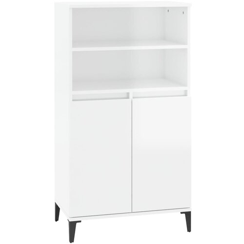 Maison Chic Visoka omara - Komoda - Predalnik visok sijaj bela 60x36x110 cm inženirski les, (21721490) Slike