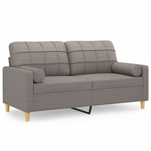 Maison Chic kavč - Sofa - Kanape dvosed z blazinami taupe 140 cm blago, (21727130) Cene
