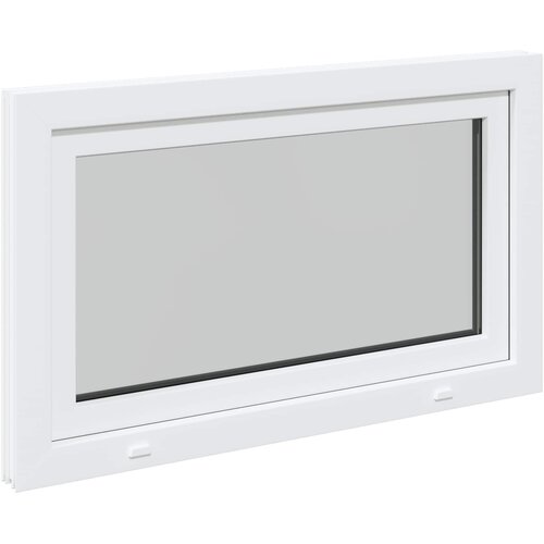  Prozor za podrum RISOR 100 x 70 cm PVC i staklo Bijela Slike
