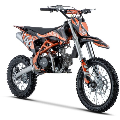 Cross motor na benzin ULTRA 66 125cc - oranžna Slike