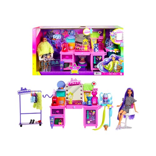 Barbie Igralni komplet z , styling mizo in več kot 45 dodatki Slike
