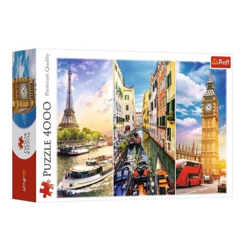 Tref line Puzzle 45009 Journey through Europe 4000 pcs ( T50095 ) Slike