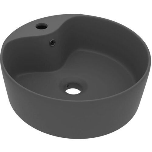 VidaXL Razko&amp;scaron;en umivalnik mat temno siv 36x13 cm keramičen, (21409344) Slike