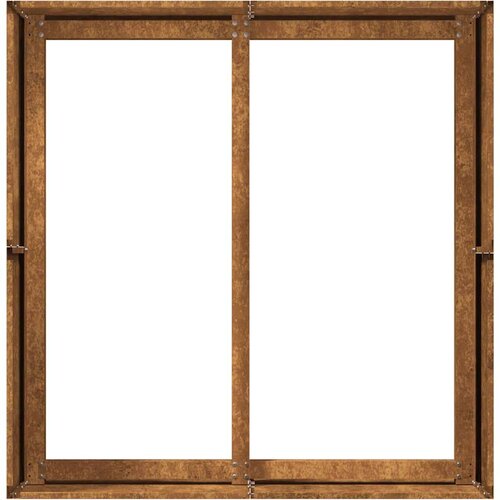 VidaXL Sadilica boja hrđe 80x80x40 cm od pohabanog čelika Slike