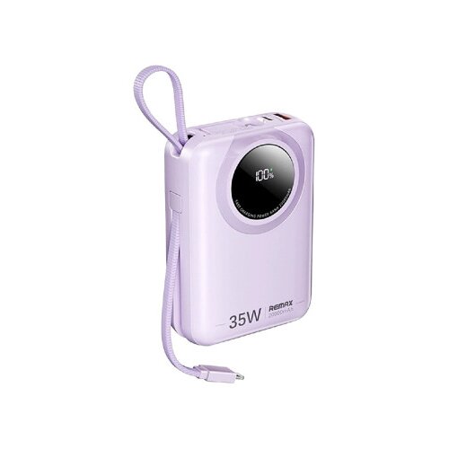 Remax RPP-73 Purple 35W Power Bank with 2 Fast Charging Cables 20000mAh Cene