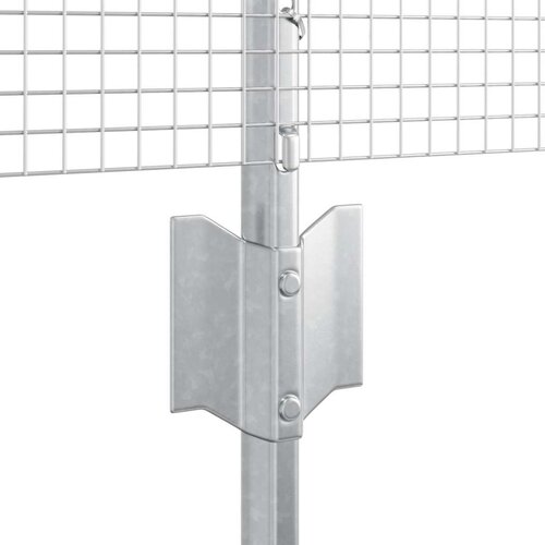 VidaXL set ograde za vrt Set od 2 Pocinčani čelik 10 x 0.5 m Čvrsta Slike