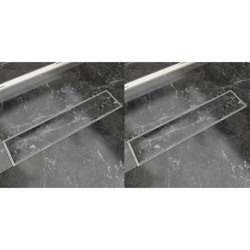  Linearni odvod za tu&scaron; 2 kom 530 x 140 mm od nehrđajućeg čelika Cijene