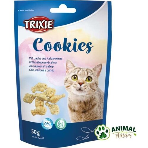 Trixie Keks za mačke sa mačijom travom i lososom Trixie Cene
