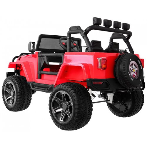  Auto na akumulator Monster Jeep 4 x 4 - DVOSJED - crveni Slike