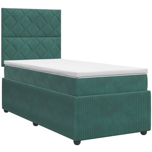  Boxspring krevet s madracem Tamnozelena 100 x 200 cm Bar&amp;scaron;un Slike