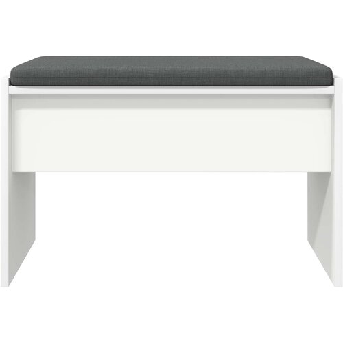  Klupa za hodnik s jastukom Bijelo 63 x 38 x 40 cm Slike