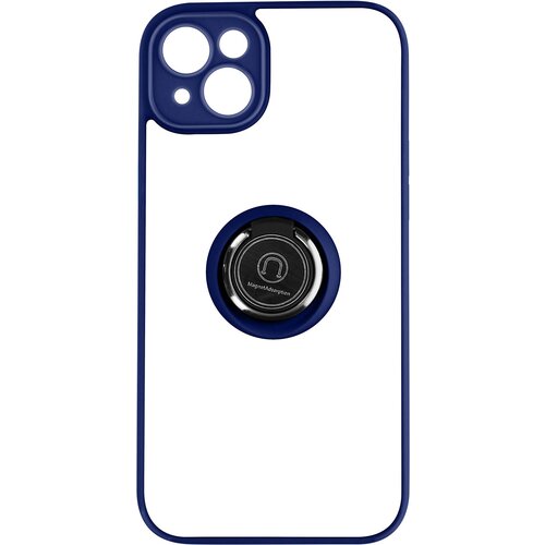 AVIZAR Ovitek za iPhone 14 z držalom za prstan, zmrznjena hrbtna stran proti prstnim odtisom, združljiv z magnetnim stojalom - modra, (20715122) Cene