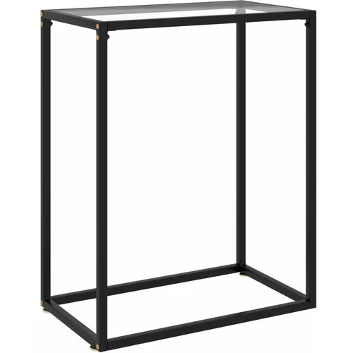  Konzolni stol prozirni 60 x 35 x 75 cm od kaljenog stakla