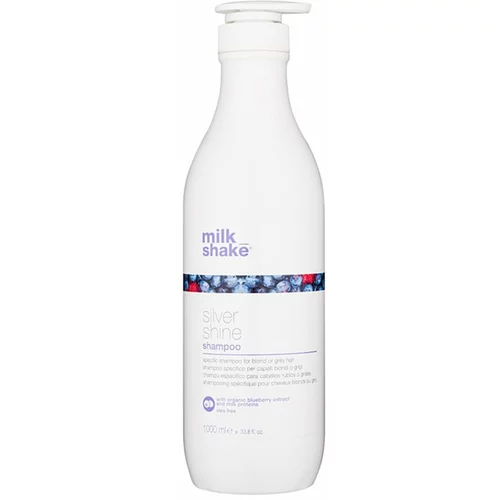 Milk Shake Silver Shine šampon za plavu kosu neutralizirajući žuti tonovi 1000 ml