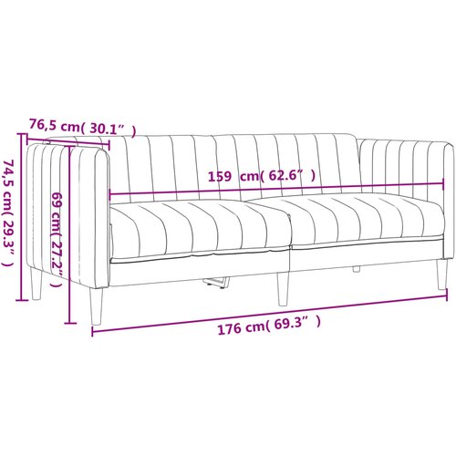  2-dijelni set sofa tamnosivi od tkanine Slike