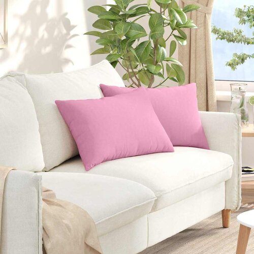 Jastučići za sofu 2 pcs Ružičasta 60 x 40 cm tkanina Cene