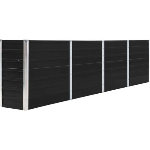 VidaXL Povi&amp;scaron;ena vrtna gredica 320x40x77 cm pocinčani čelik antracit Slike
