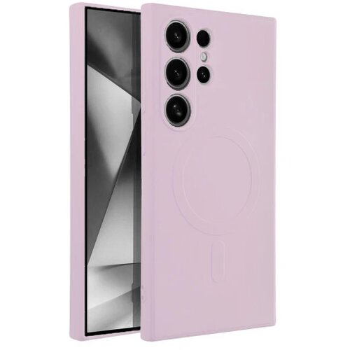 Silicone Mag Cover compatible with MagSafe maska za SAMSUNG S24 ULTRA pink Slike