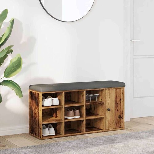  Klupa za cipele staro drvo 102x32x50 cm izrađeno drvo Slike