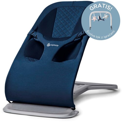 Ergobaby ležaljka Evolve 3u1 - Midnight Blue Cijene