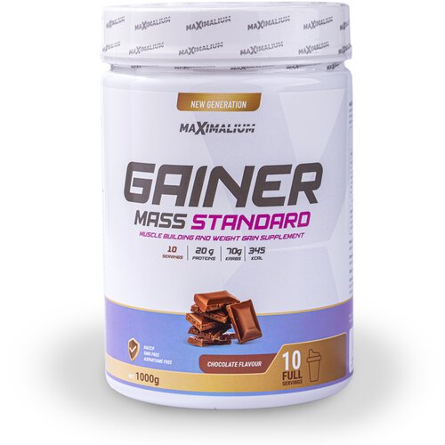 Maximalium Gainer Mass Standard, Čokolada, 1000g Cene