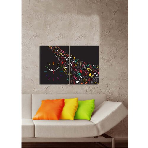 Wallity zidni sat 2P3040CS-121, 64x40 cm, 2 dela Slike