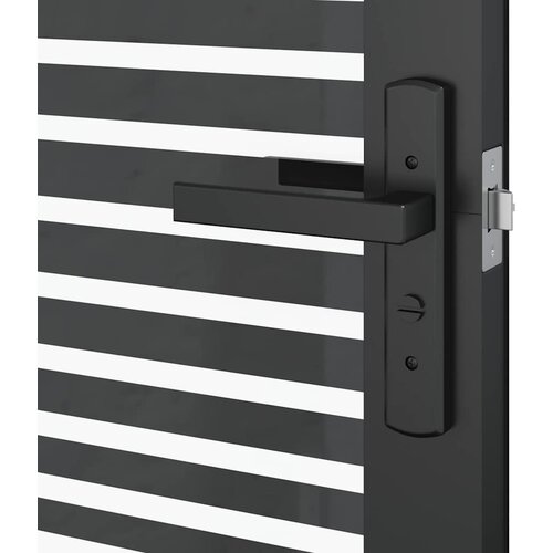  vrata Prugasti Crna 93 x 3,5 x 201,5 cm Aluminij Slike