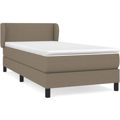 Maison Chic Box spring postelja - Vzmetna postelja z vzmetnico taupe 80x200 cm blago SL812, (21889658) Cene