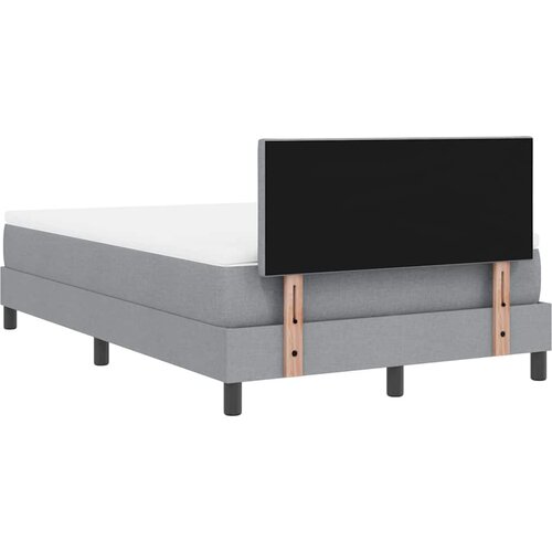  Krevet s opruga kutije Svjetlosiva 120 x 200 cm tkanina Slike