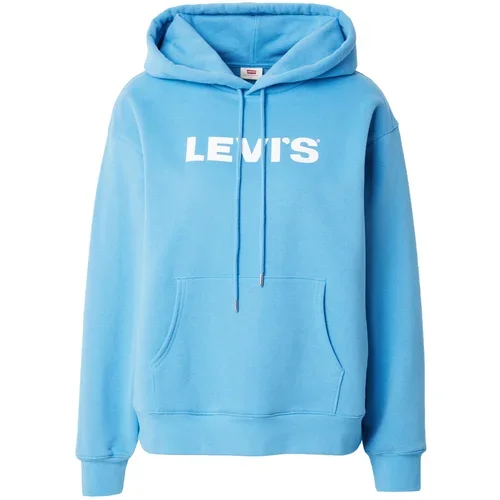 Levi's Sweater majica nebesko plava / bijela
