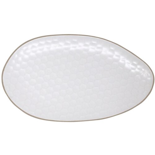 Villa Altachiara Bijeli tanjur za posluživanje od kamenine 19x33 cm Imprints &amp;ndash; Slike