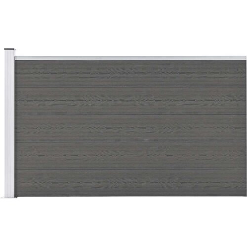  Vrtna ograda WPC 175 x 105 cm siva Slike
