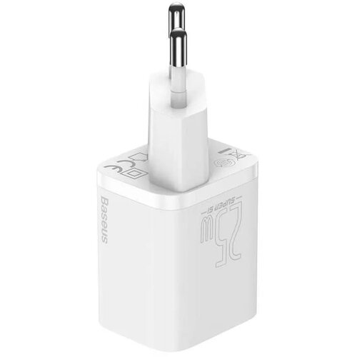 Baseus stenski polnilec tip C hitri polnilnik 1C PD 25W bel CCSP020102/CCCJG25CE Slike