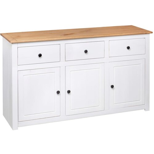  Komoda od borovine bijela 135 x 40 x 80 cm asortiman Panama Slike