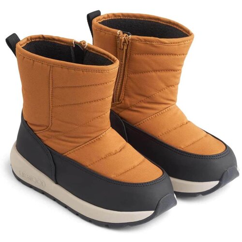 Liewood dječje čizmice za snijeg garry golden caramel Slike