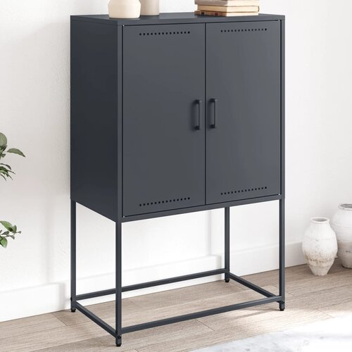 vidaXL TV ormarić crni 68x39x60,5 cm čelični Cijene