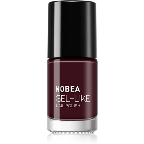 NOBEA Day-to-Day Gel-like Nail Polish lak za nohte z gel učinkom odtenek Almost black #N18 6 ml Cene