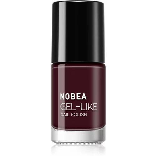 NOBEA Day-to-Day Gel-like Nail Polish lak za nohte z gel učinkom odtenek Almost black #N18 6 ml