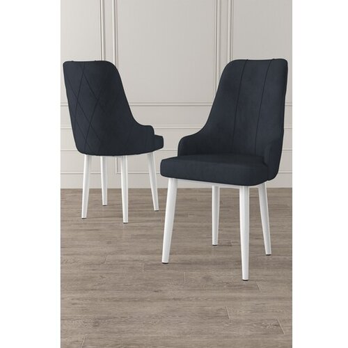 Hanah home Trex set stolica, 46x95x42 cm, 6 dijelova, antracit-bijela Cene