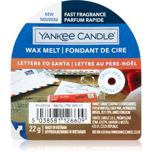 Yankee Candle Letters To Santa vosak za aroma lampu 22 g Cijene
