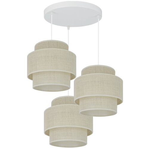  Brilagi - Visilica na sajli SPACE YUTE 3xE27/15W/230V krem/bela Slike